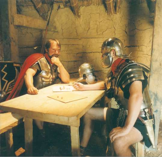 High up in the watchtower.