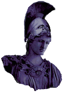 Athena wearing Medusa's head