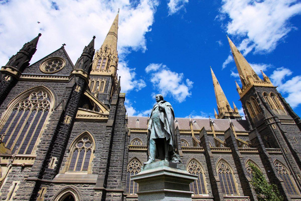 The neo-Gothic St. Patrick's Cathedral in Melbourne is one of the largest churches in Australia, with a tower over 100m high - © Tupungato / Shutterstock